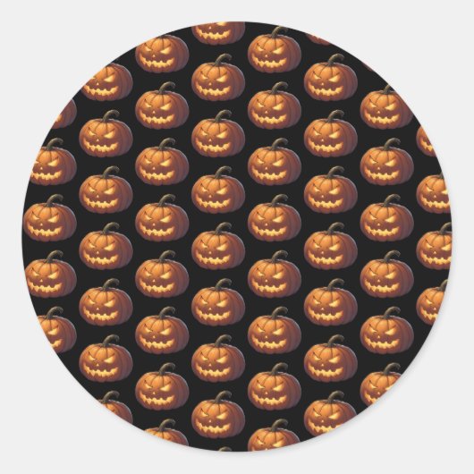 Happy Halloween Ronde Sticker (Voorkant)