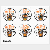 Happy Halloween Ronde Sticker (Vel)