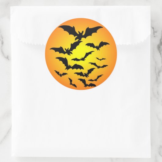 Happy Halloween Ronde Sticker (Tas)
