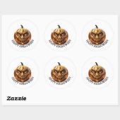 Happy Halloween Ronde Sticker (Vel)