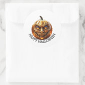 Happy Halloween Ronde Sticker (Tas)