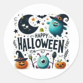Happy Halloween Ronde Sticker