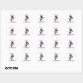 Happy Halloween ronde sticker Mermaid sticker (Vel)