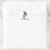 Happy Halloween ronde sticker Mermaid sticker (Tas)