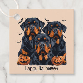 Happy Halloween Rottweiler Honden Jack O Lantern Bedankjes Labels