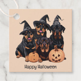 Happy Halloween Rottweiler Honden Jack O Lantern Bedankjes Labels
