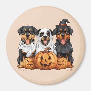 Happy Halloween Rottweiler Honden Jack O Lantern Magneet