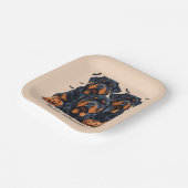 Happy Halloween Rottweiler Honden Jack O Lantern Papieren Bordje (Gebogen)