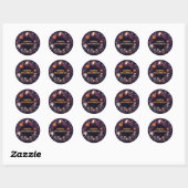 Happy Halloween Round Sticker (Vel)