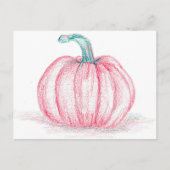 Happy Halloween Roze Pompoen Pinkoween Briefkaart (Voorkant)