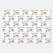 Happy Halloween | Roze pompoenen en zonnebloemen Inpakpapier Vel (Voorkant 3)