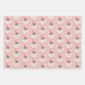 Happy Halloween | Roze pompoenen en zonnebloemen Inpakpapier Vel (Voorkant 2)