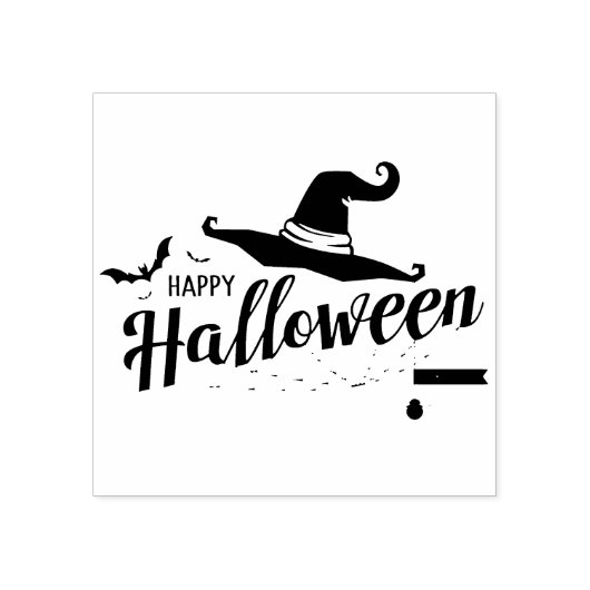 Happy Halloween Rubberstempel (Afrduk)