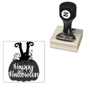 Happy Halloween Rubberstempel (Gestempeld)