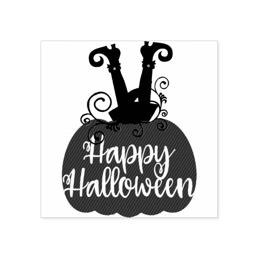 Happy Halloween Rubberstempel (Afrduk)