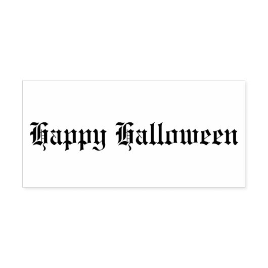 Happy Halloween Rubberstempel (Afrduk)