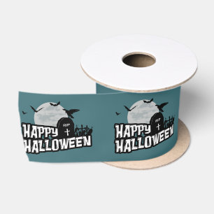 Happy Halloween Satijnen Lint