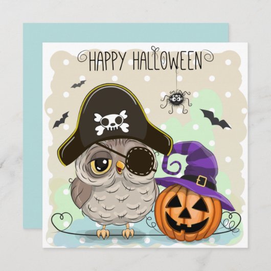 Happy Halloween Save The Date (Voorkant / Achterkant)