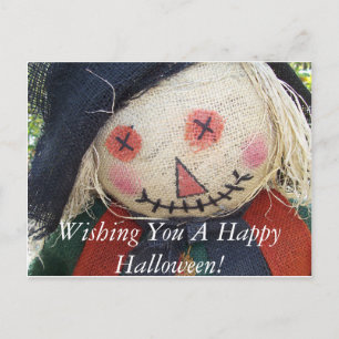 Happy Halloween Scarecrow Briefkaart