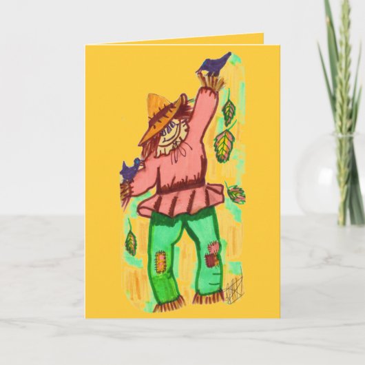 HAPPY HALLOWEEN SCARECROW-kaart Kaart (Voorkant)