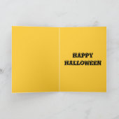 HAPPY HALLOWEEN SCARECROW-kaart Kaart (Binnen)