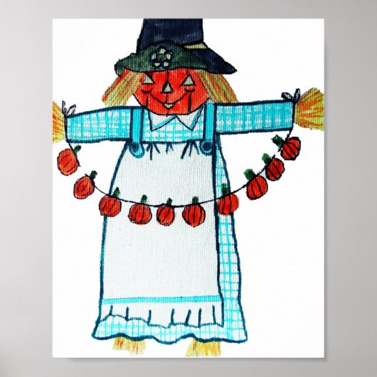 HAPPY HALLOWEEN SCARECROW POSTER (Voorkant)