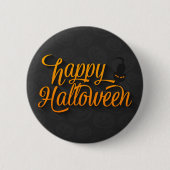 Happy Halloween Scary Cat Button (Voorkant)