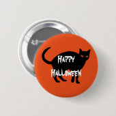 Happy Halloween Scary Cat Ronde Button 5,7 Cm (Voorkant /achterkant)