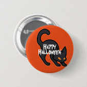 Happy Halloween Scary Cat Ronde Button 5,7 Cm (Voorkant /achterkant)