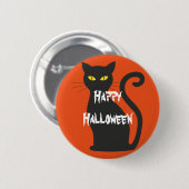 Happy Halloween Scary Cat Ronde Button 5,7 Cm (Voorkant /achterkant)