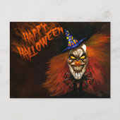 Happy Halloween Scary Clown Briefkaart (Voorkant)