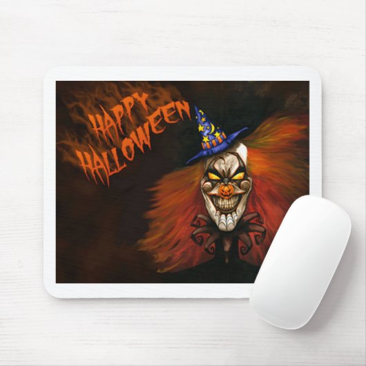 Happy Halloween Scary Clown Muismat (Met muis)