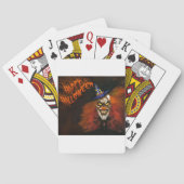 Happy Halloween Scary Clown Pokerkaarten (Achterkant)
