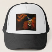 Happy Halloween Scary Clown Trucker Pet (Voorkant)