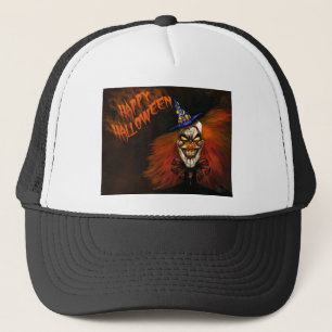 Happy Halloween Scary Clown Trucker Pet