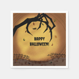 Happy Halloween Scary Hand Servet