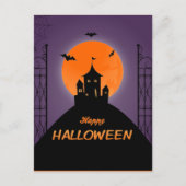 Happy Halloween Scary House Briefkaart (Voorkant)
