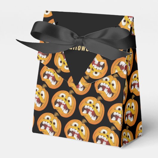 Happy Halloween Scary Jack o Lantern Pumpkin Bedankdoosjes (Voorkant Zijde)