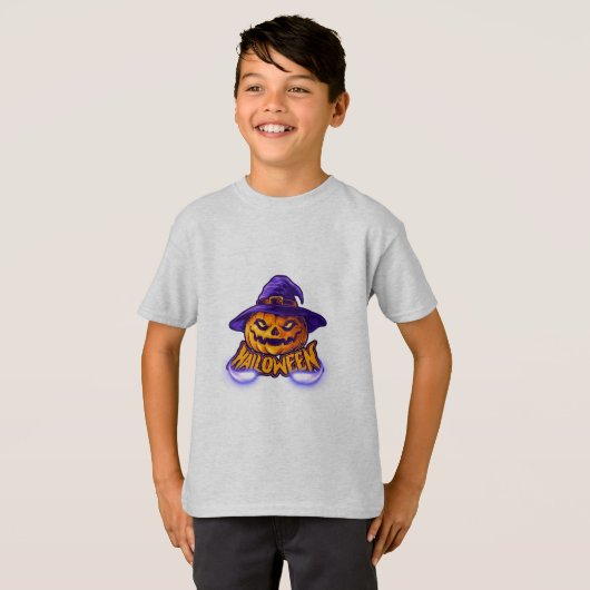 Happy Halloween Scary Jack O’ Lantern T-shirt (Voorkant volledig)