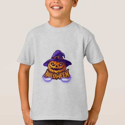 Happy Halloween Scary Jack O’ Lantern T-shirt (Voorkant)