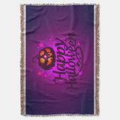 Happy Halloween Scary Pumpkin Deken (Voorkant Verticaal)