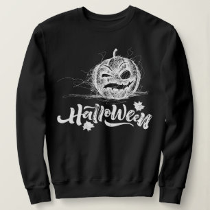 Happy Halloween Scary pumpkin Face Sweatshirt
