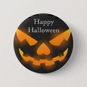 Happy Halloween Scary Pumpkin Ronde Button 5,7 Cm