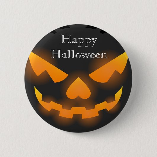 Happy Halloween Scary Pumpkin Ronde Button 5,7 Cm (Voorkant)
