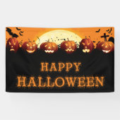Happy Halloween Scary Pumpkins Spandoek (Horizontaal)
