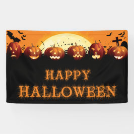 Happy Halloween Scary Pumpkins Spandoek