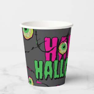 Happy Halloween Scary Schattige Fun Funky Papieren Bekers
