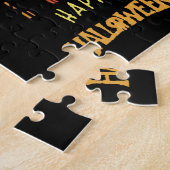 Happy Halloween Scary Witch, Ghost en Pumpkins Legpuzzel (Zijkant)