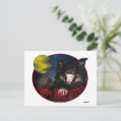 Happy Halloween Scary Wolf Briefkaart (Staand voorkant)