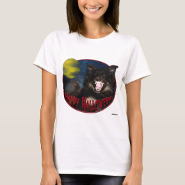 Happy Halloween Scary Wolf T-shirt